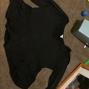 Black long sleeved flowy top